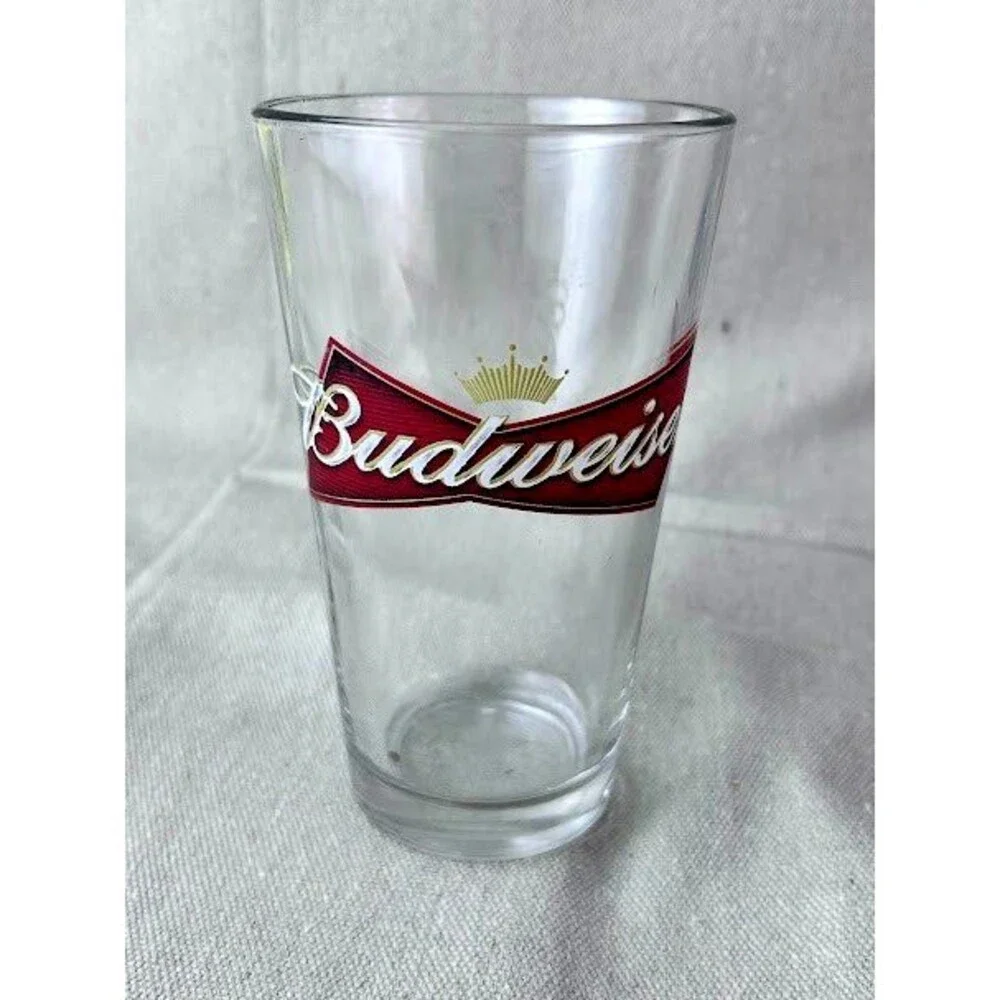 Classic Vintage Budweiser Pint Beer Glass